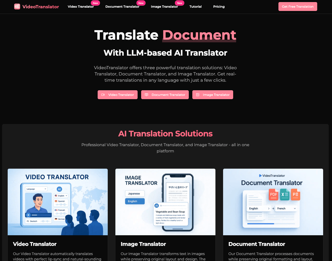 VideoTranslator Platform Overview