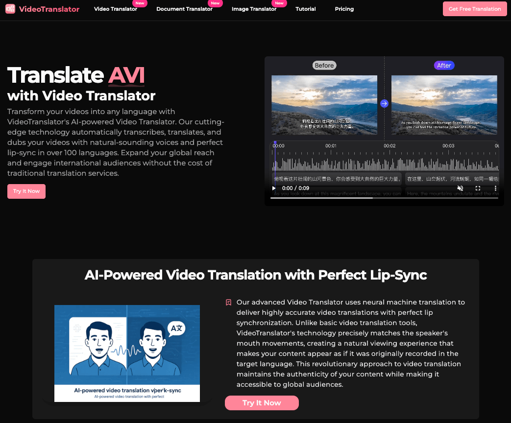 Try VideoTranslator