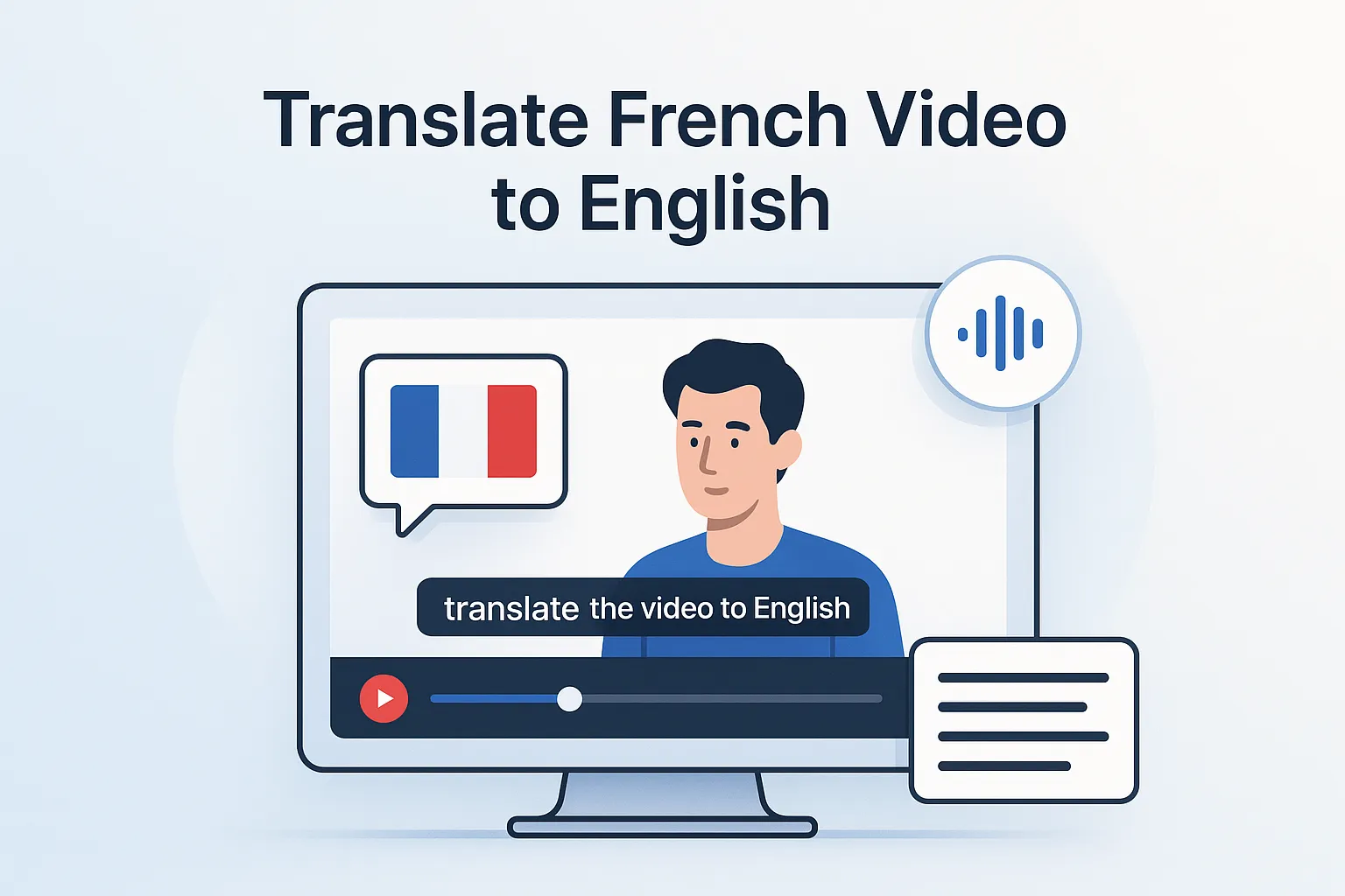 Translate French Video To English