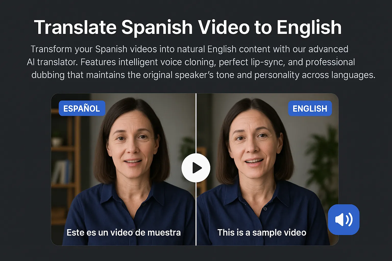 Translate Spanish Video to English